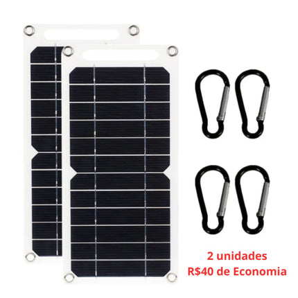 Carregador de Celular Painel Solar USB 30W a prova d'água