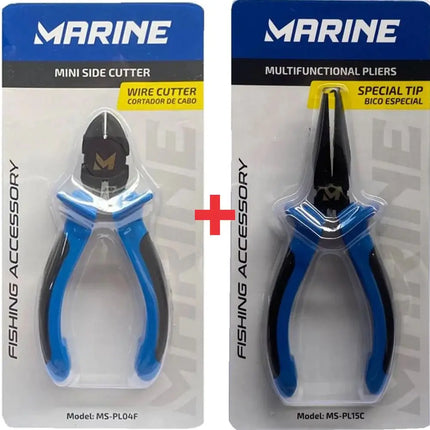 Kit Alicate Marine Sports MS-PL15C + Alicate De Corte MS-PL04F