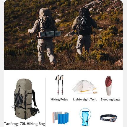 Mochila Naturehike 80L – Professional Mountain Backpack