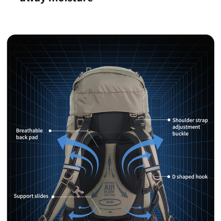 Mochila Naturehike 80L – Professional Mountain Backpack
