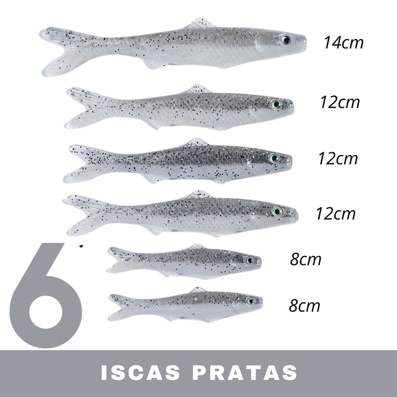 Isca Banjo Minnow [Kit 102 Peças]