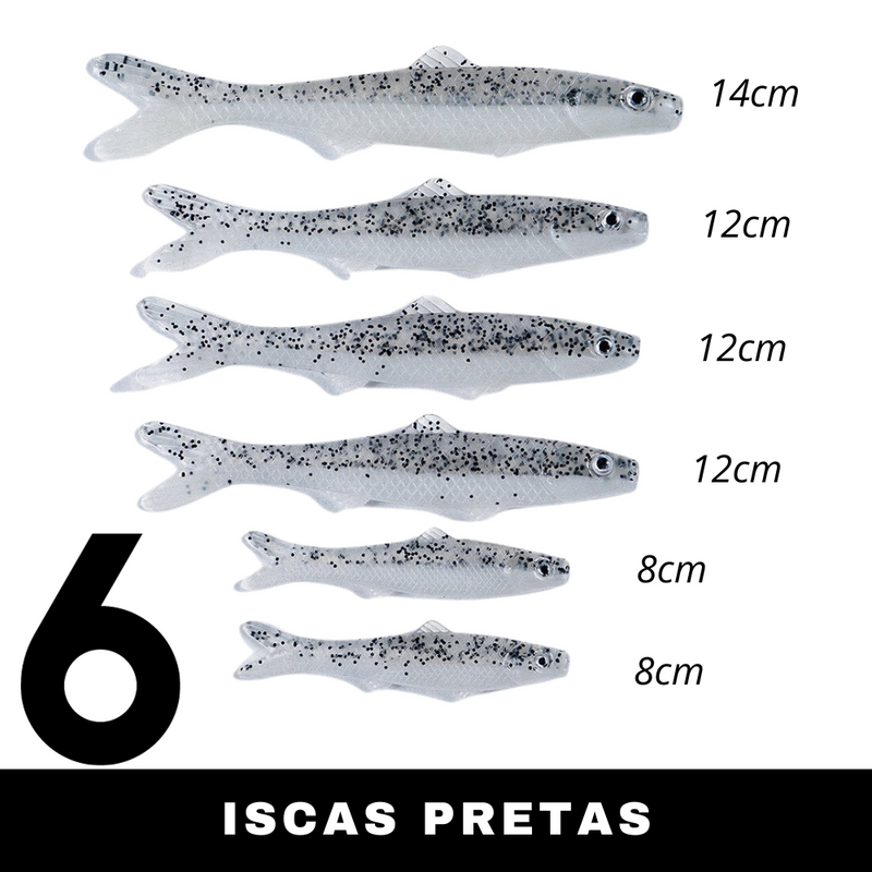 Isca Banjo Minnow [Kit 102 Peças]
