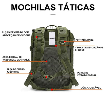 Mochila Tática Militar Impermeável 50L