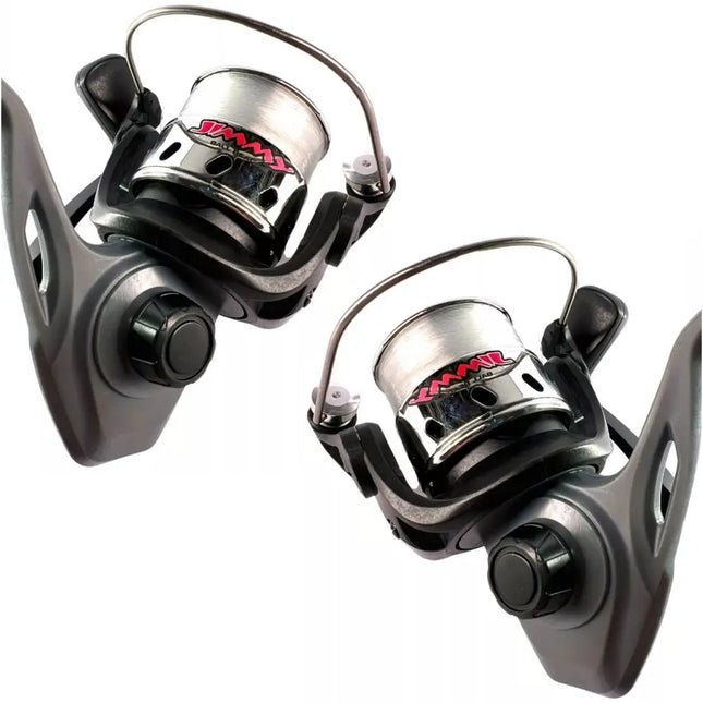 Kit 2 Molinete Marine Sports Jimmy Cinza Com Linha